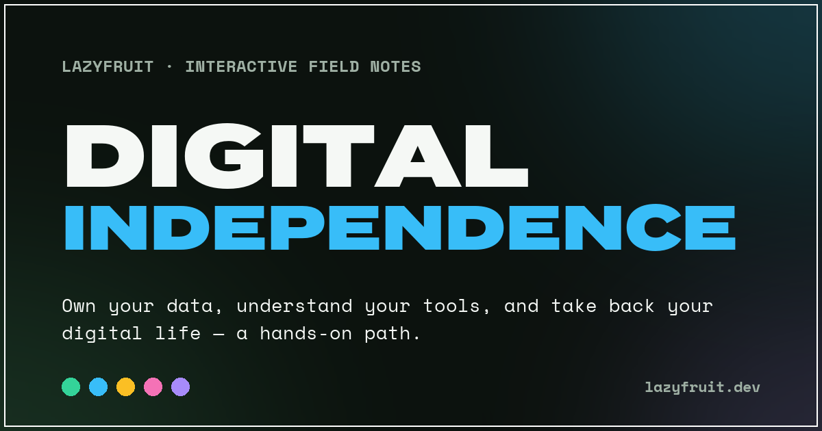 Digital Independence preview